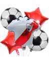 SET 5 GLOBOS METALIZADOS CAMISETA RIVER x1