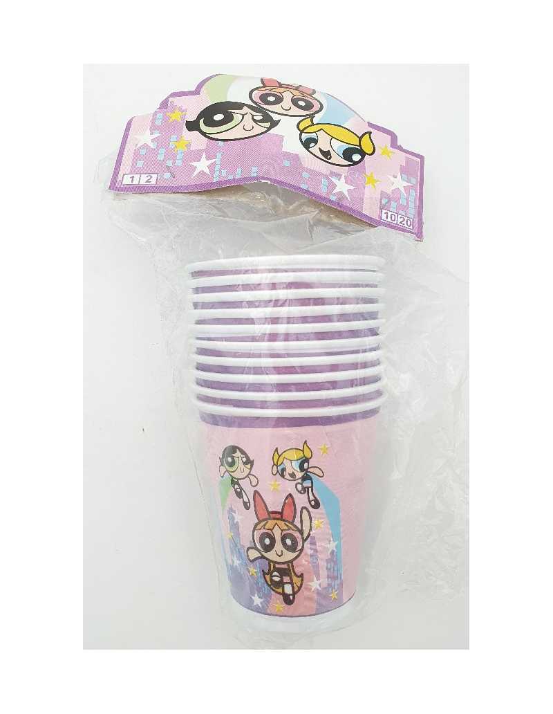 VASO PLASTICO X10 CHICAS SUPERPODEROSAS