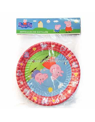 PLATO CARTON PEPPA PIG x10